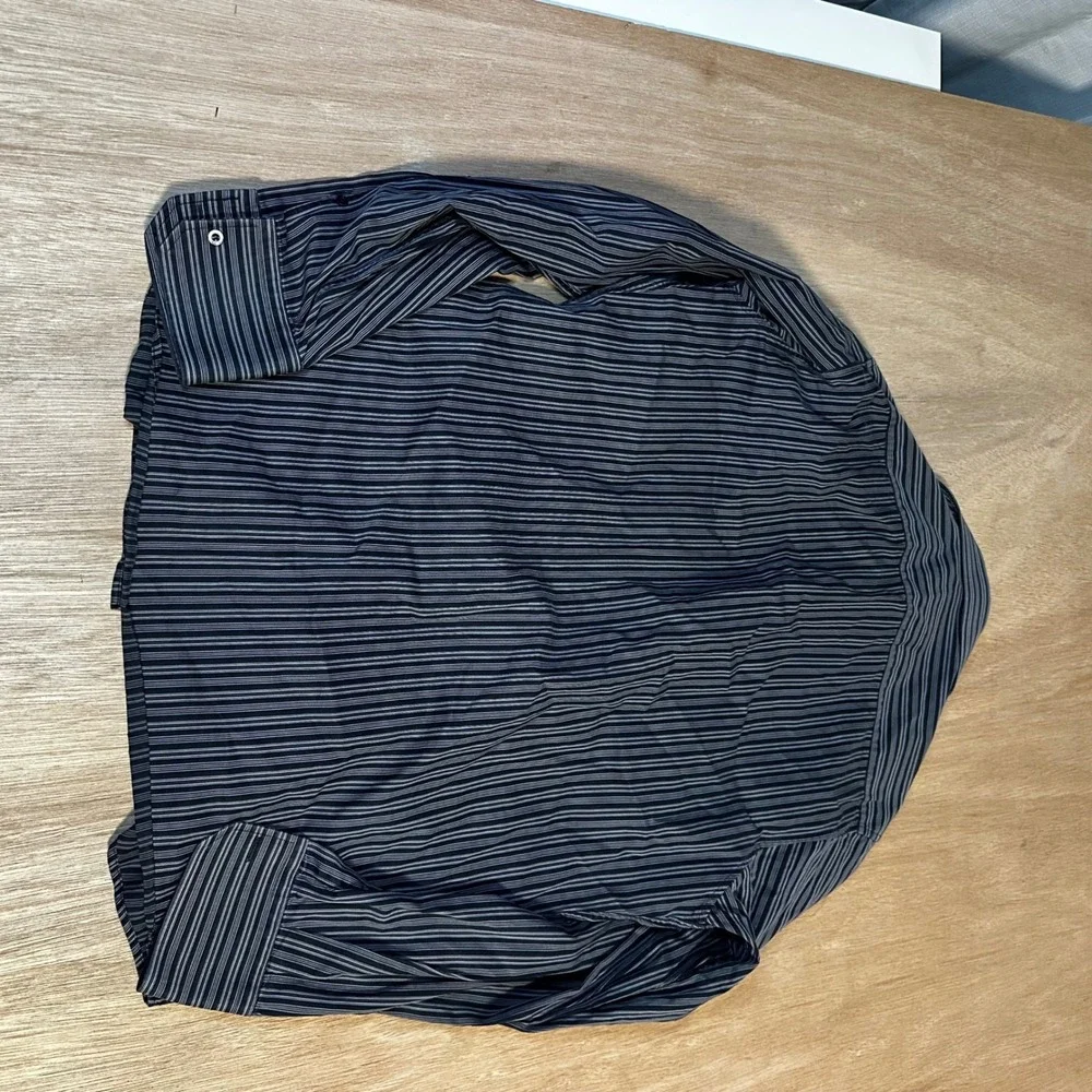 GUCCI Men's Striped Dress Shirt Italy French Cuff Formal Business Size 16 41